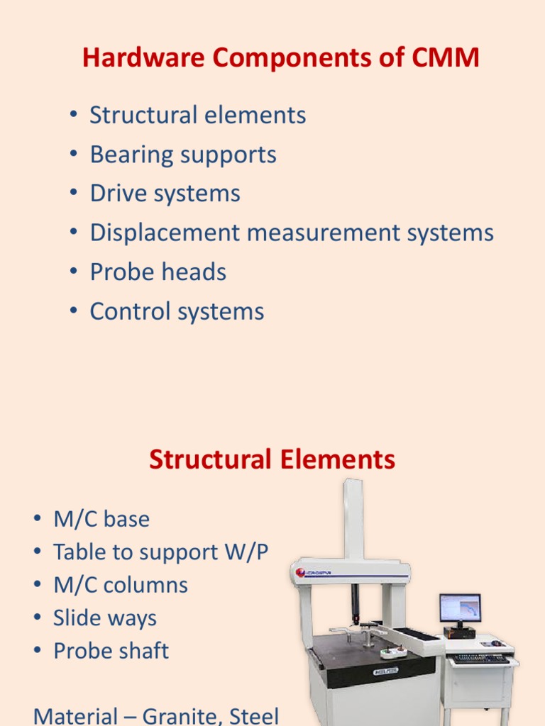 Hardware Components of CMM | Bearing (Mechanical) | Materials