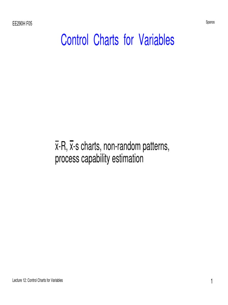 Control Charts | PDF