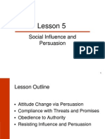 Attitude Social Influence and Persuasion