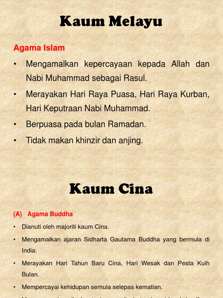 Kepercayaan Kaum Melayu Dan Cina Pdf