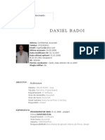 Daniel Badoi: Acest CV Este Salvat in Directoarele