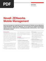 Novell ZENworks - ZMM Data Sheet