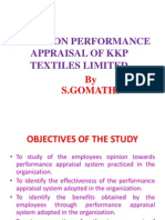 A STUDY ON PERFORMANCE APPRAISAL OF KKP TEXTILES.pptx