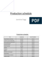 Jas Production Schedule