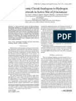 Microelectronic Circuit Analogous To Hydrogen Bonding Network in Active Site of - Lactamase