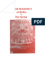 Jacob Boehme: The Aurora or Day-Spring: Free Electronic Text