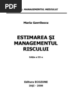  Estimarea Managementul Riscului