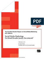 Social Media Marketing U.S. 2011 Foresee