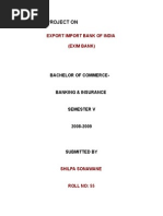 Download Blackbook Project on Export Import Bank of India by Mohit Kala SN204512447 doc pdf