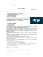 Proces - Verbal Inspectie Speciala Definitivat