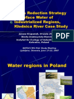 POP's Reduction Strategy in Surface Water of Industrialized Regions, Kłodnica