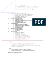 Chapter 12 - On Pricing Products, Pricing Considerations, Approaches, and Strategy