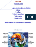 Energias Renovables en Mexico