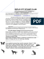 The Triple City Stamp Club Sept 2009 First Newsletter