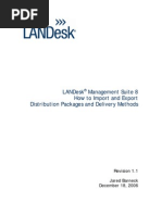 How to Import and Export Distribution Packages and Delivery Methods