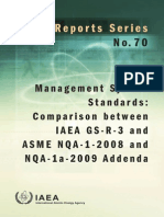 70management System Standards Comparison Between IAEA GSR3 and ASME NQA12008 and NQA1a2009 Addenda PDF