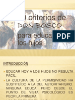 Diez Criterios de Don Bosco para Educar Hoy A Los Hijos