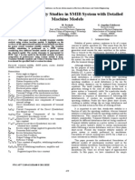 Transient Stability Studies in SMIB System With Detailed Machine Models