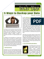 Tech-Tip 01 - 5 Ways To Backup Your Data