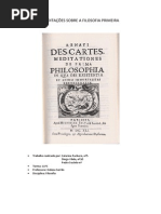 MEDITAÇÕES SOBRE A FILOSOFIA PRIMEIRA 1