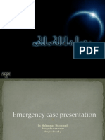Emergency Cases Presentations