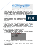 Cara Bermain PS2 Slim Seri 90006 Dengan Flashdisk Tanpa Memory Card