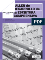 TALLER de DESARROLLO de La ESCRITURA COMPRENSIVA 4