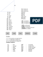 Cardinal Ordinal Numbers