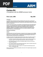 CortexR4 ARM9E Comparison Whitepaper Final