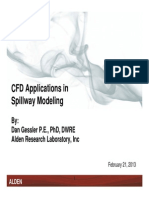 CFD modeling of spillway discharge