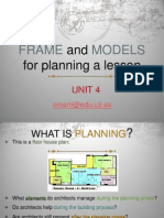 Frame and Models For Planning A Lesson