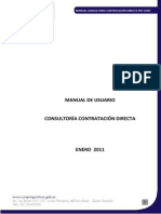 Manual - Consultoría Contratación Directa PDF