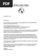 Download 2012 Spelling Bee Parent Letter Rules And Lists by giovavas SN204617896 doc pdf