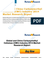 Global and China Carboxymethyl Cellulose (CMC) Industry 2014 Market Research Report