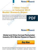 Global and China Corneal Pachymeter Industry 2014 Market Research Report