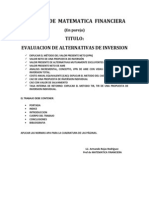 Trabajo de Matematica Financiera