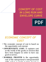 Concept of Cost in Long Run and Envelope