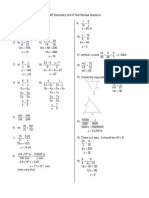 PAP Geometry Unit 8 Test Review Solutions