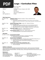 Adam Large - Curriculum Vitae