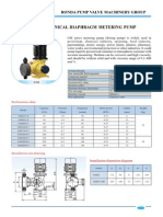 Mechanical Diaphragm Metering Pump: Ronda Pump Valve Machinery Group