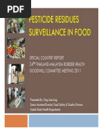 Pesticide Residues Surveillance in Food