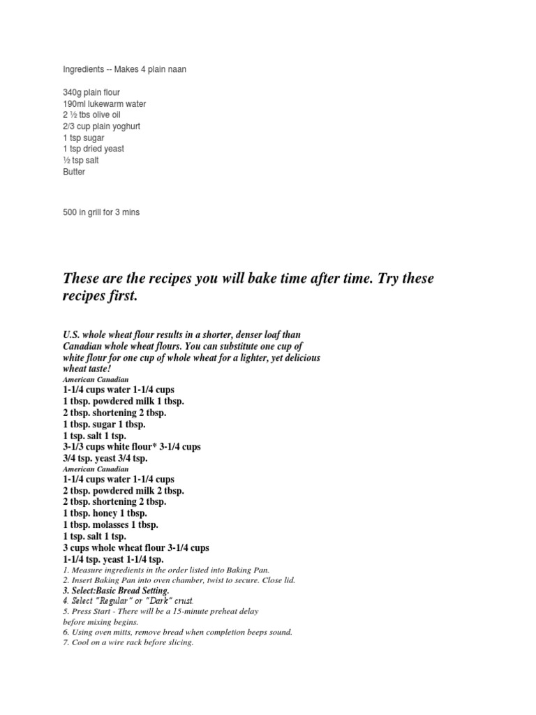 These Are The Recipes You Will Bake Time After Time. Try These Recipes