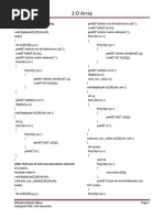 2-D Array: //Q1. Enter A Matrix and Display