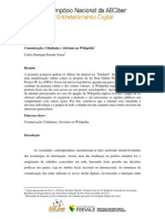 2012 - Carlos SOUSA - Comunicação & Cidadania e Ativismo Na Wikipédia