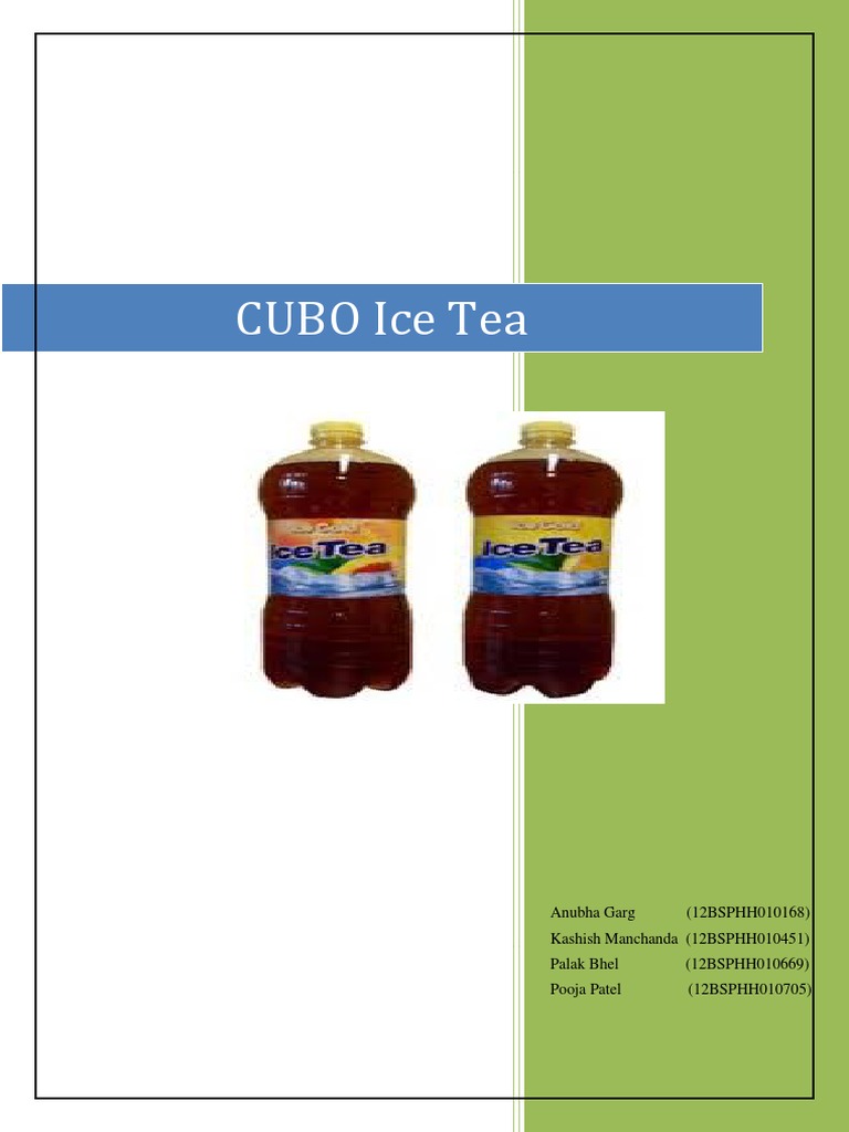 Ice Tea | PDF | Tea | Warehouse