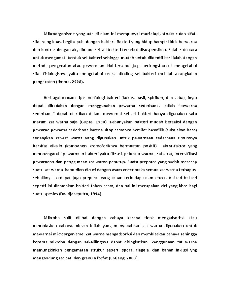 Jenis Jenis Pewarnaan