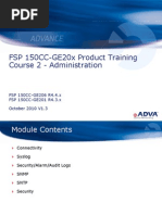 Adva - Training - FSP 150CC-GE20x R4.x Course - 2 - Administration