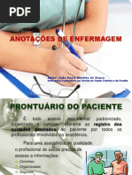 Aula - ANOTAÇÕES DE ENFERMAGEM 1