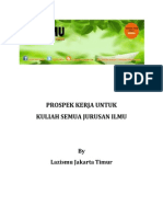 Prospek Kerja Untuk Kuliah Semua Jurusan Ilmu Oleh Lazismu Jakarta Timur