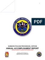 Quezon Police Annual Report Summary